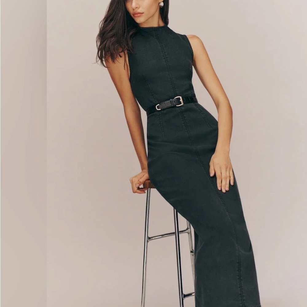 Reformation Black Sleeveless Dress
